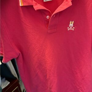 Psycho Bunny Pink Polo Shirt Classic Design